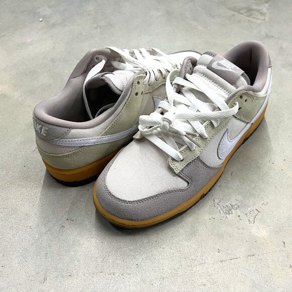 Nike Men's Dunk Low Suede and Canvas Phantom Grey Khaki HV4301 030 - New - Picture 1 of 8